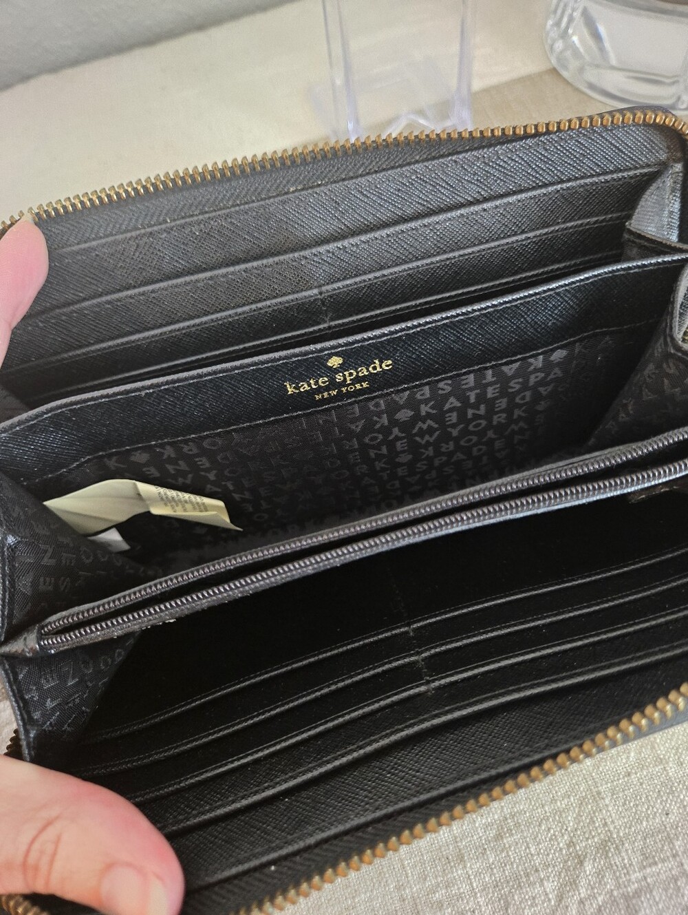 Kate Spade Striped Zip-Around Wallet - Picture 8 of 10
